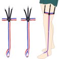 thumbnail image 1 of 2PCS Men Shirt Stay Multi-purpose Adjustable Shirt Sock Stay Shirt Suspender, 1 of 8