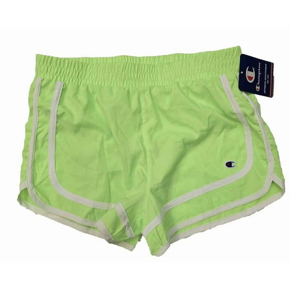 Champion Girls' Woven Shorts - Neon Mint Green - (Large)