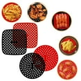 thumbnail image 2 of Deago 2 Pack Reusable Silicone Air Fryer Liners Non Stick Air Fryer Mats Air Fryer Accessory Parchment Paper Replacement, 2 of 10