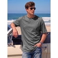 thumbnail image 3 of RICHCOIN T Shirts for Men Short Sleeve Crewneck Summer Casual Top Basic Loose Tees, 3 of 7
