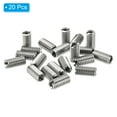thumbnail image 3 of Unique Bargains Adaptateurs de Filetage Manchon Réducteur Écrou 20 Pcs M6x1 Mâle à M4x0.7 Femelle Écrou de Réparation 12mm, 3 of 7