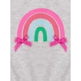 thumbnail image 6 of Wonderluxe Baby Girls' Long Sleeve Sweatshirt and Pant, 3-Piece Set, Sizes 0-3M-24M, 6 of 13