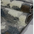 thumbnail image 4 of Ladole Rugs Brampton Durable Abstract Toronto Collection Turkish Micro Polyester Area Rug Carpet in Grey-Ivory, 7x10 (6'5" x 9'5" , 200cm x 290cm), 4 of 4