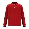 thumbnail image 4 of Jalioing Men's Golf Shirt Casual Breathable Long Sleeve Collared Shirts Fashion Solid Color Athletic Tops, 4 of 6
