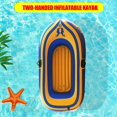 thumbnail image 3 of HLONK Leisure 2-Person Inflatable Dinghy Boat Fishing Rafting Water Sports, 3 of 6