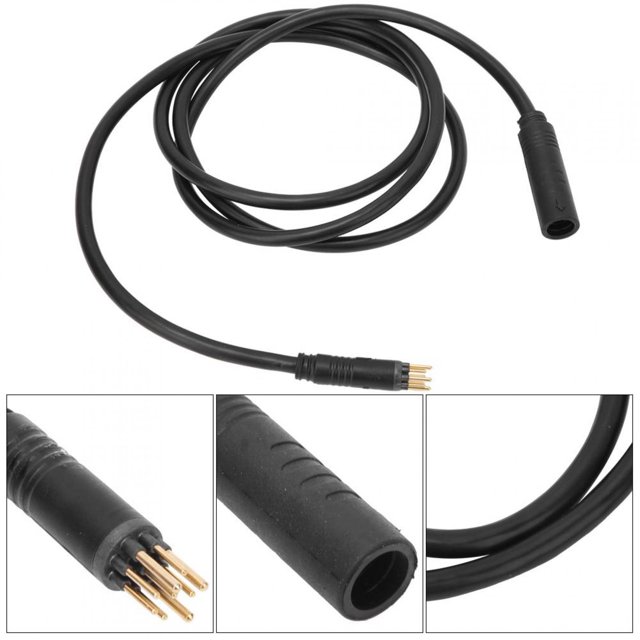 Dioche Motor Extension Cable, Bike Motor Extension Cable, 9 Pin For Electric Bike Female To Male Wire E-Bike Accessory