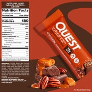 Quest Crispy Hero Protein Bars, Low Carb, Keto Friendly, Chocolate Caramel Pecan, 4 Count