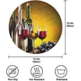 thumbnail image 3 of GZHJMY Wine Glasses Round Placemats Set of 4, Non-Slip Heat Resistant Washable Table Mats for Kitchen, Dining Room, Party Decor, 3 of 6