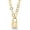Yellow, variant on Made in Italy 18K Yellow Gold Plated Silver Love Lock Link Chain Necklace for Women (18 inch, with Security Clasp)