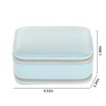 thumbnail image 3 of Anuirheih Travel Jewelry Case, Jewelry Travel Organizer Mini Jewelry Box Gift Boxes Small Storage Organizer for Girls Women(Blue), 3 of 8