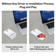 thumbnail image 4 of Lector de tarjetas inteligentes militares CAC Reader Recbot C USB C, blanco, 4 of 7