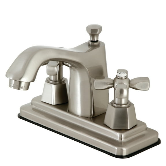 Kingston Brass KS8648HX 4 in. Centerset Bathroom Faucet, Brushed Nickel