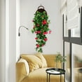 thumbnail image 6 of VGFVFSKGA Artificial Eucalyptus Hanging Vine, Artificial Hanging Plants Fern Vine, Faux Silk Violet, Fake Hanging Plants with Flowers for indoor Outdoor Wall Garden Wedding interior Decoration,Z1#C, 6 of 6