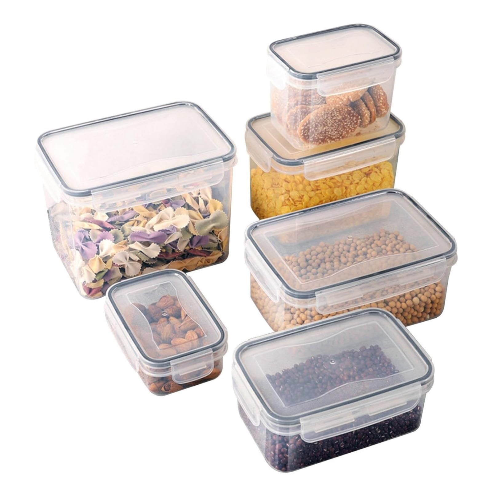 MOPOOR Airtight Food Storage Containers with Lids,Plastic Cereal Storage Containers, Kitchen & Pantry Organizers and Storage for Sugar, Flour, Baking Supplies