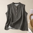 thumbnail image 2 of Linen Tank Tops For Women，Gauze Tank Tops Linen Crop Top Sleeveless Linen Tops For Women Loose Fit Cami Linen Undershirt Summer 2026 Linen Tank Tops Linen Tank Tops Beach Sleeveless Tops Brown 4XL, 2 of 3