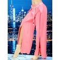thumbnail image 4 of Pantalones Palazzo MALABIS ANCHOS CORAL Con volantes y cinturón, 4 of 5