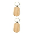 thumbnail image 1 of relayinert 1/2/3/5 Wood Key Chain Craft Blank Keyring Gift Personalized Pendant Hanging Outdoor Holder Handicraft Organizer Accessory Type 10 2PCS, 1 of 6