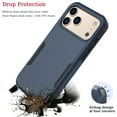 thumbnail image 2 of For iphone 17 Pro Case, Shockproof Heavy Duty Rugged Cell Phone Case for Apple iphone 17 Pro Cover, Tekcoo Military Grade Full Body Protection Dual Layer Sturdy Durable Cute Bumper - Blue, 2 of 8