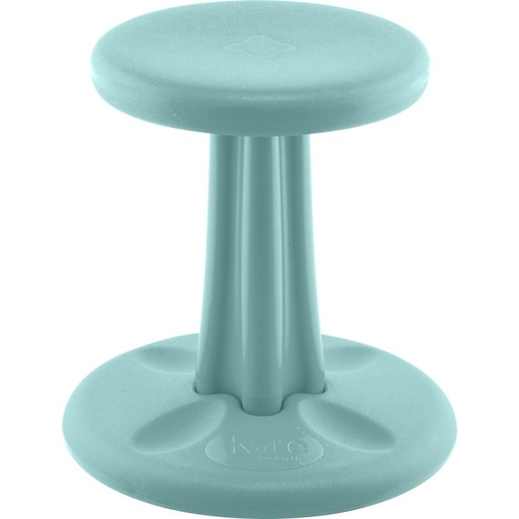 Taburete Wobble Design KORE para niños de 6 a 7 años, color verde azulado