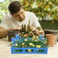 thumbnail image 4 of RUNROTOO Blue Plastic Lecture Platform Flower Basket for Conference Storage and Decorative Flower Stand, 4 of 8