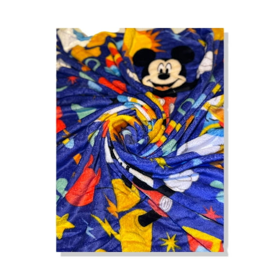 Northwest Mickey Kids' Bed Silk Throw Blanket 40"" x 50"", Single, Blue