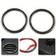 thumbnail image 5 of Decoración interior de fibra de carbono, 2 piezas de ventilación de aire acondicionado Ajuste de fibra de carbono para coche Ajuste de salida de ventilación de aire acondicionado Valor inmejorable, 5 of 9