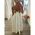 thumbnail image 1 of RWJDXD Robe Maxi à Bretelles en Forme de Poisson Rouge Chic Taille Haute Sans Manches Dos Nu Robes d'Été pour Femmes Élégantes Plage Vacances Fête Bonnes, 1 of 1