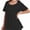Black, variant on Plus Size Tops for Womens Summer Clothes Short Sleeve Shirts Casual V Neck Tshirt