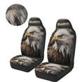 thumbnail image 3 of Uorisanigo Car Seat Covers, High-Back 2 Front Set, Bald Eagle American Flag Automotive Seat Protectors Decor, Auto Interior Accessories Cushions, Universal Fit for Most Cars, 3 of 7
