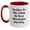 White/Red, variant on Funny Mixologist Gifts from Friends to Graduation Mixologists, 'Be Nice To Me. I May Be Your Mixologist One Day.' Two Tone Coffee Mug