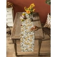 thumbnail image 4 of Table Runners 120 Inches Long Dress Scarves, Vintage Orange Flower Farmhouse Coffee/Dining/Kitchen Table Runner for Living Room, Farmhouse Botanical Floral Retro 13x120 Inch, 4 of 7