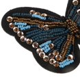 thumbnail image 3 of veasfak Butterfly Sequin Beaded Patch Sewing Embroidery Motif Applique Patches DIY Blue, 3 of 9