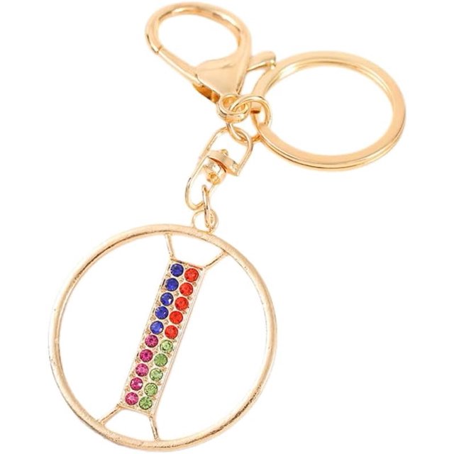 Letter Keychain,26 Letters A-Z Decorative Letter Keychain,Name Keychain for Women Girls Men Teenager Gift