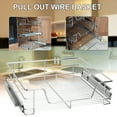 thumbnail image 6 of Joyfeel Single Wire Basket Pull Out Shelf Chrome Smooth Sliding Drawer Storage Organizer for Kitchen Base Cabinets Cupboards, 6 of 10
