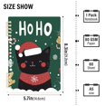thumbnail image 2 of FORMRS 1-Subject Spiral Notebook 8" x 5" College Ruled 60 Refillable Sheet A5 Hard Cover, 2 Pack, Christmas Cat, 2 of 7