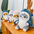thumbnail image 3 of Creative funny shark cat doll blue cat plush toy gift doll claw machine, 3 of 5