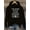 Black, variant on Polyester Knit Fabric Casual Hoodie with Hooded Collar and Alphabet Printed Statement - "I AM A WITCH" Graphic Pullover for All Seasons