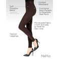 thumbnail image 3 of MeMoi Soft & Smooth Microsuede Leggings - Womens - Female (Large/X-Large, Java), 3 of 7