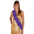 thumbnail image 2 of Beistle Pack of 6 Blank Customizable Purple Satin Sashes 33", 2 of 3