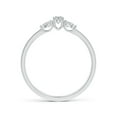 thumbnail image 2 of ANGARA Natural 0.12 Ct. Diamond Classic Ring in 14K White Gold for Women (Ring Size: 11), 2 of 9