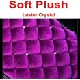 thumbnail image 4 of Bling Bling Auto Armrest Console Cushion, Soft Plush Luster Crystal Arm Rest Padding Protective Case Diamond Car Decor Accessories for Women (Purple-Plush), 4 of 6