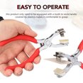 thumbnail image 2 of Yeacher Practical Quiet Leather Craft Stitching Rustproof Hole Puncher Portable Home Drilling Tool with Replace Tooth, 2 of 8