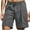 Gray, variant on Wyobmus Men's Shorts Casual Stretch Quick-Dry Ribbed Front Lightweight Wrinkle Free Beach Shorts With Pocket Gray