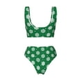 thumbnail image 6 of Rocae Snowflake for Bikini Set for Women Two Piece Sexy High Swimsuits Split Crossover Bikini Large, 6 of 9