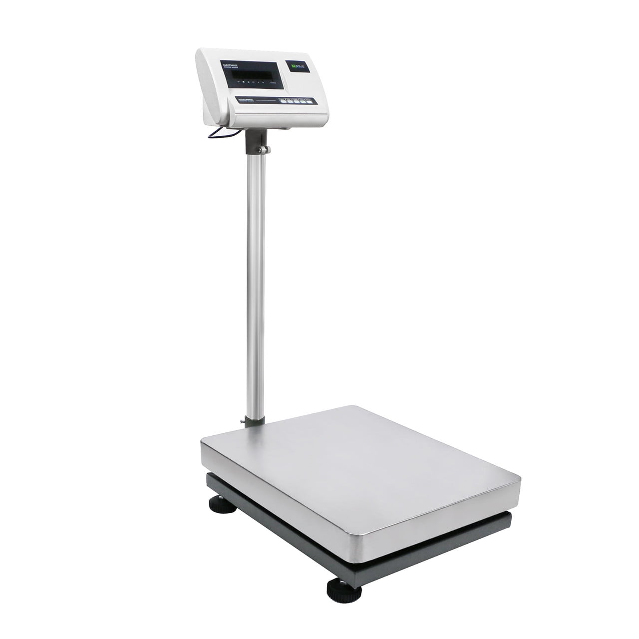 Global Industrial NTEP Mobile Bench Scale w/ Backrail, LED Display, 1,000 lb x 0.2 lb 412666