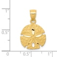 thumbnail image 3 of 14k Yellow Gold Sand Dollar Pendant, 3 of 4