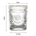 thumbnail image 2 of HLONK Romantic Embossed Water Glass Premium Glass Set For Refreshments  Soda & Beverages  Perfect For Dinner Parties  Bars & Restaurants, 2 of 4