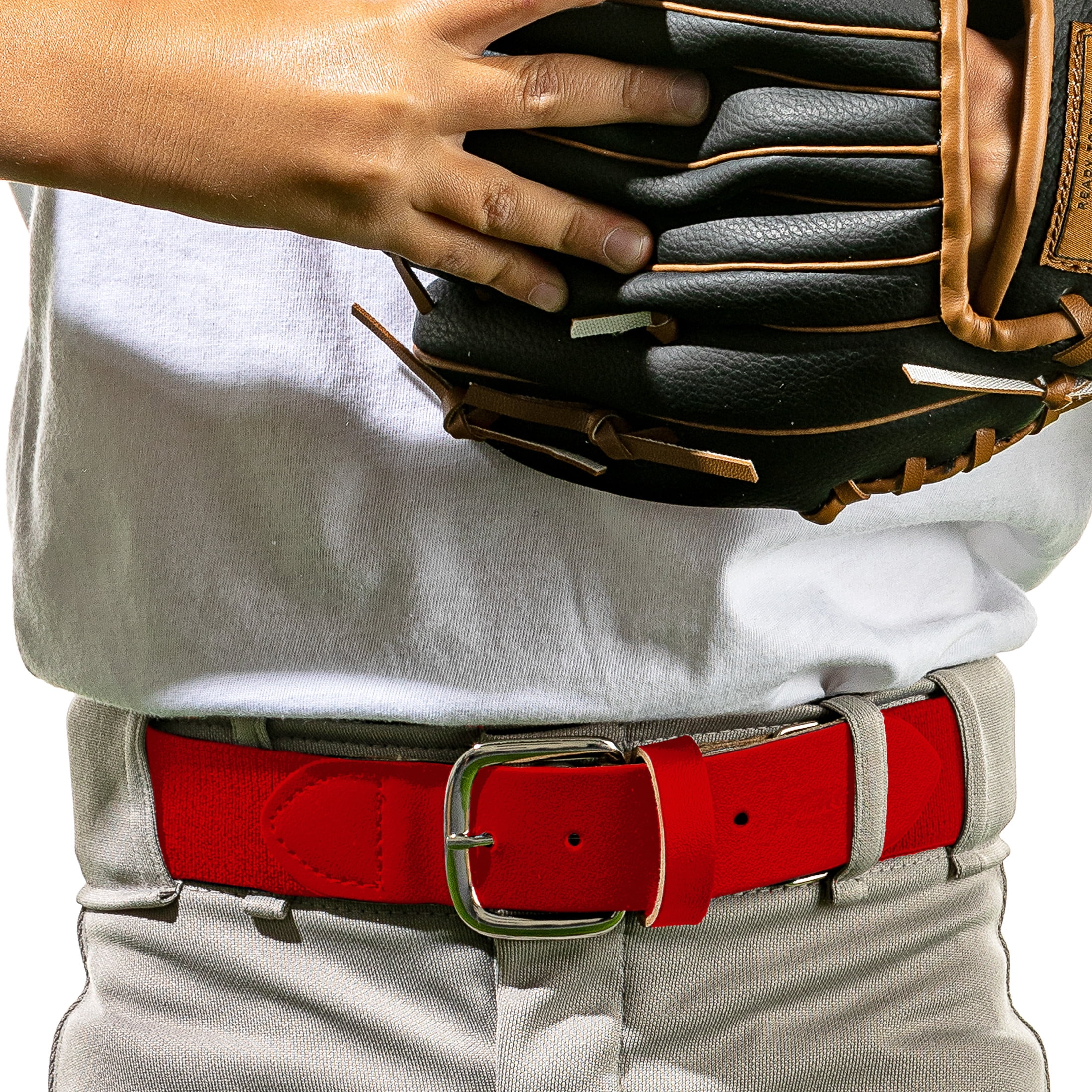 Franklin Sports Youth Baseball Belt, Red, One Size