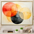 thumbnail image 2 of Designart "Soft Colors Patterns Geometric Harmony III" Oversized Abstract Framed Wall Art - Modern Black Abstract Geometric Entryway Framed Wall Art, 2 of 7