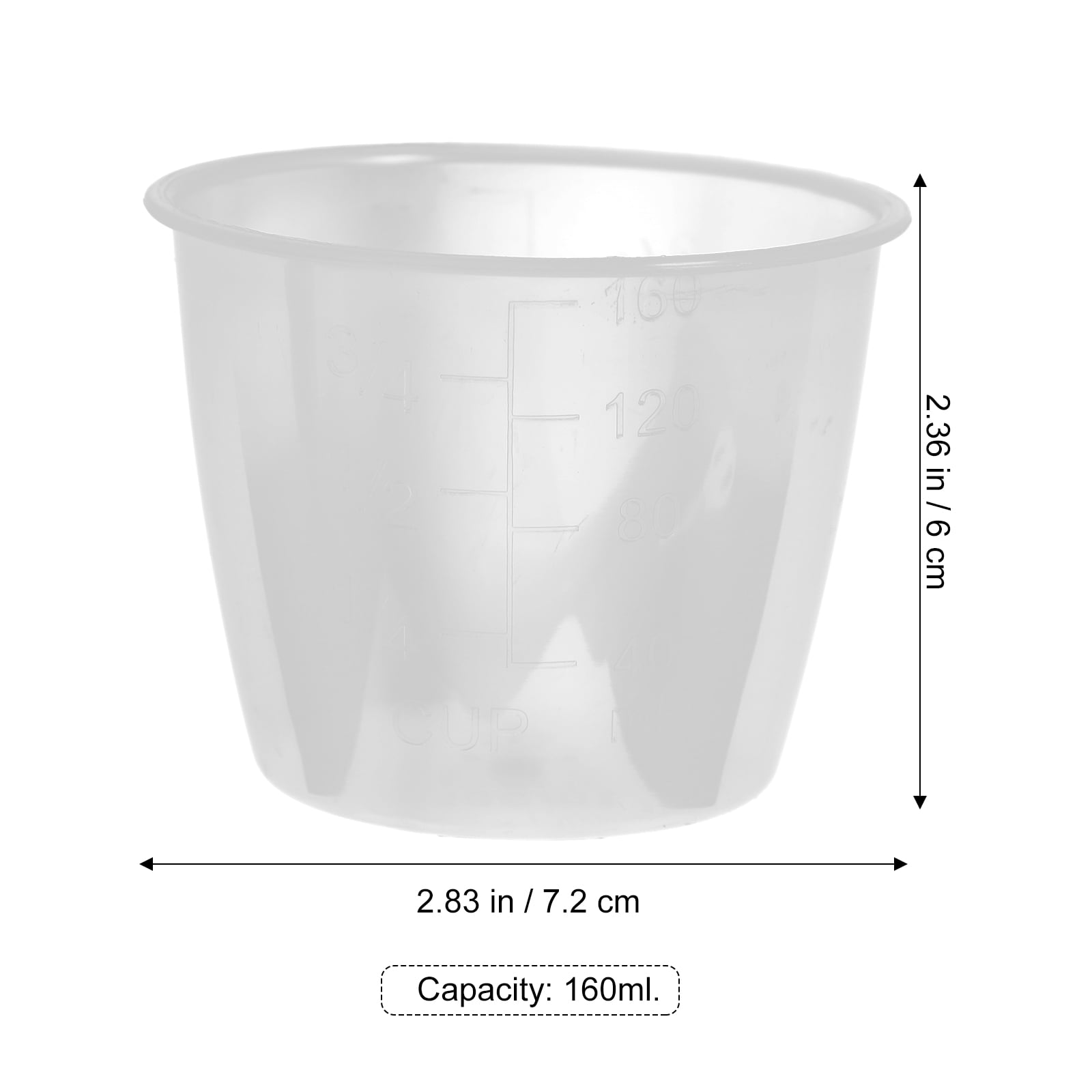 Warkul Practical Food-grade Measuring Cup Clear Scale Precise Plastic  Measuring Jar for Baking